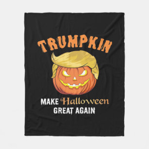 Halloween Trumpkin - Halloween wieder groß Fleecedecke