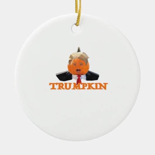 Halloween Trumpkin Keramik Ornament (Vorne)