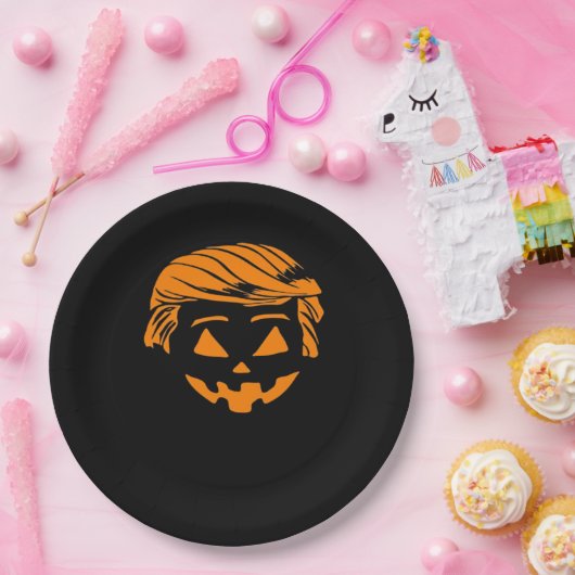 Halloween Trumpkin-Kostüm Pappteller (Party)