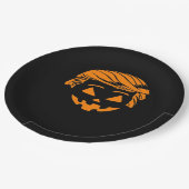 Halloween Trumpkin-Kostüm Pappteller (Schrägansicht)
