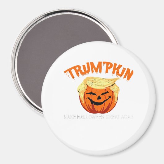 Halloween Trumpkin macht Halloween erneut großarti Magnet (Vorderseite/Rückseite)