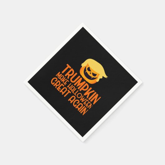 Halloween Trumpkin macht Halloween erneut großarti Serviette (Ecke)