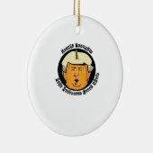 Halloween Trumpkin Pumpkin Classic Keramik Ornament (Rechts)