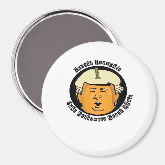 Halloween Trumpkin Pumpkin Classic Magnet (Vorderseite/Rückseite)