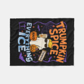 Halloween Trumpkin Sce und alles, was eis Pumpkin Fleecedecke (Vorderseite (Horizontal))