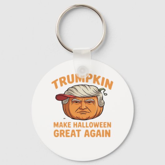 Halloween Trumpkin - Spooky Parody-Zitat für Hallo Schlüsselanhänger (Vorderseite)