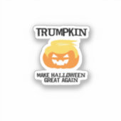 Halloween Trumpkin V3 Aufkleber (Vorderseite)