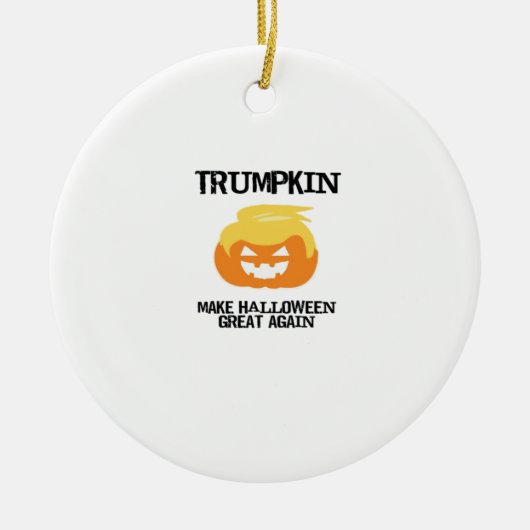 Halloween Trumpkin V3 Keramik Ornament (Vorne)
