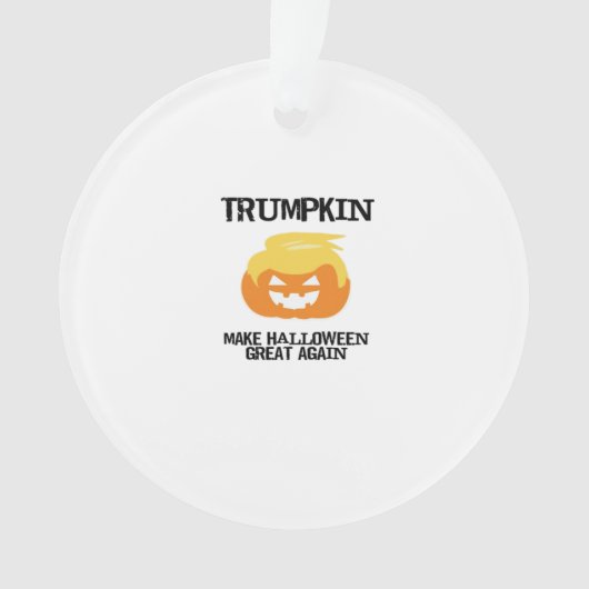 Halloween Trumpkin V3 Ornament (Vorderseite)