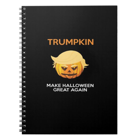 Halloween Trumpkin V4 Notizblock (Vorderseite)