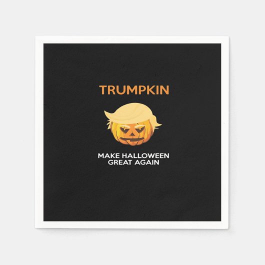 Halloween Trumpkin V4 Serviette (Vorderseite)