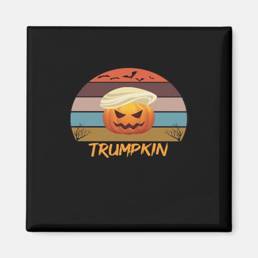 Halloween Trumpkin Vintag Magnet (Vorne)