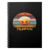 Halloween Trumpkin Vintag Notizblock (Vorderseite)