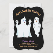 Halloween Trumpy & Munchy Geister Einladung (Vorderseite)