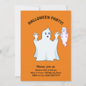 Halloween Trumpy & Munchy Geister Einladung (Vorderseite)