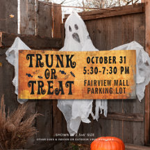 Halloween TRUNK ODER LECKEREI Black Orange
