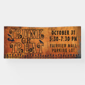 Halloween TRUNK ODER LECKEREI Black Orange Persona Banner (Horizontal)