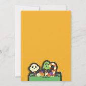 Halloween Trunk oder Leckerei Einladung (Rückseite)