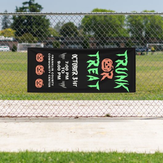 Halloween Trunk oder Leckerei Pumpkin Community Au Banner (Insitu)