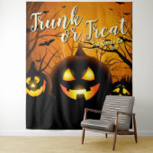 Halloween Trunk oder Leckerei Pumpkins Party Hinte Wandteppich (Beispiel)
