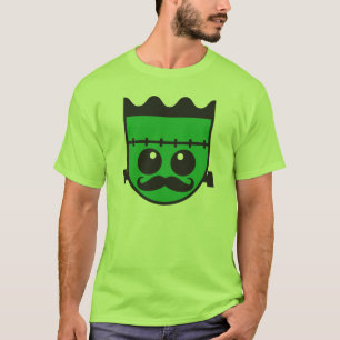 Halloween Tshirt FRANKINSTIEN in mustache mustache