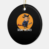 Halloween Ttrump Wizard Funny Classic Keramik Ornament (Links)