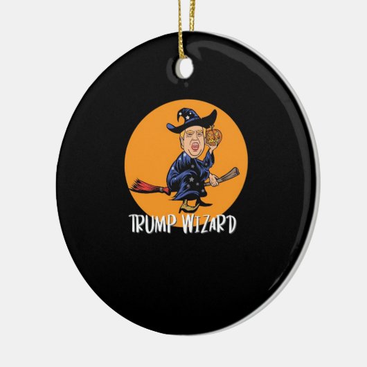 Halloween Ttrump Wizard Funny Classic Keramik Ornament (Links)