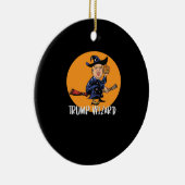 Halloween Ttrump Wizard Funny Classic Keramik Ornament (Rechts)