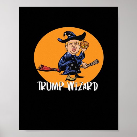 Halloween Ttrump Wizard Funny Classic Poster (Vorne)