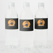 Halloween Ttrump Wizard Funny Classic Wasserflaschenetikett (Flaschen)