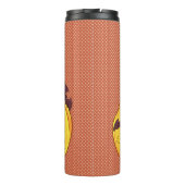 Halloween Tumbler Cat in Pumpkin Thermosbecher (Rückseite)