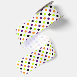 Halloween-Tupfen-Design 2 Satinband