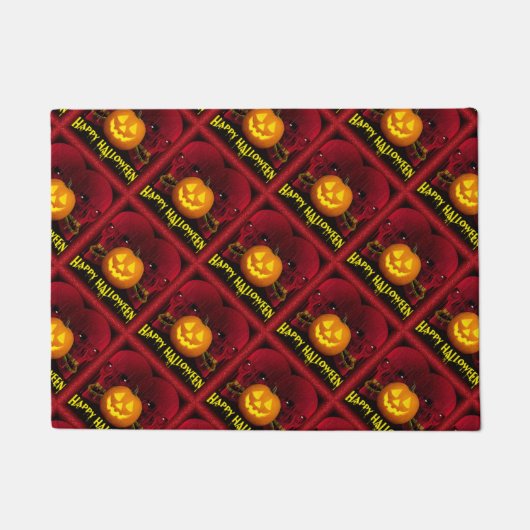 Halloween Tür/Willkommenmatte/Schädel Fußmatte (Vorderseite)