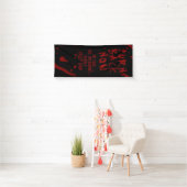 Halloween Turn Back Now Personalisiert Blood Spatt Banner (Insitu)