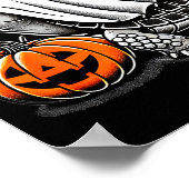 Halloween Turtle Ghost Pumpkin Costume Terran Tort Poster (Ecke)