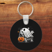 Halloween Turtle Ghost Pumpkin Costume Terran Tort Schlüsselanhänger (Vorderseite)