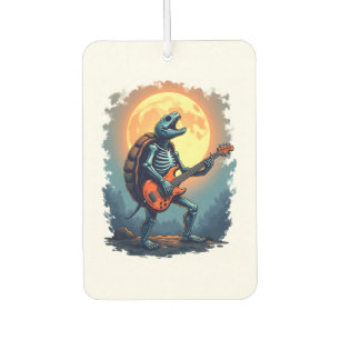 Halloween Turtle Skeleton Rocker T-Shirt für Music Autolufterfrischer
