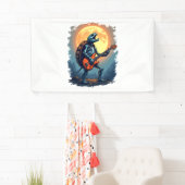 Halloween Turtle Skeleton Rocker T-Shirt für Music Banner (Insitu)