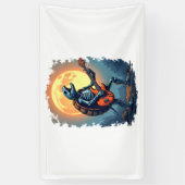 Halloween Turtle Skeleton Rocker T-Shirt für Music Banner (Vertikal)