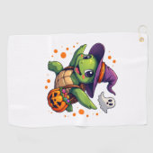 Halloween Turtle Tortoise Kostüme Männer Frauen Ki Golfhandtuch (Horizontal)