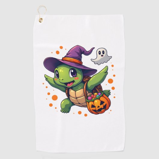 Halloween Turtle Tortoise Kostüme Männer Frauen Ki Golfhandtuch (Vorderseite)
