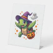 Halloween Turtle Tortoise Kostüme Männer Frauen Ki Sockelschild (Vorderseite)