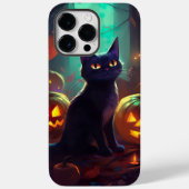Halloween Tuxedo Katze mit Pumpkins Beängstigend Case-Mate iPhone Hülle (Rückseite)