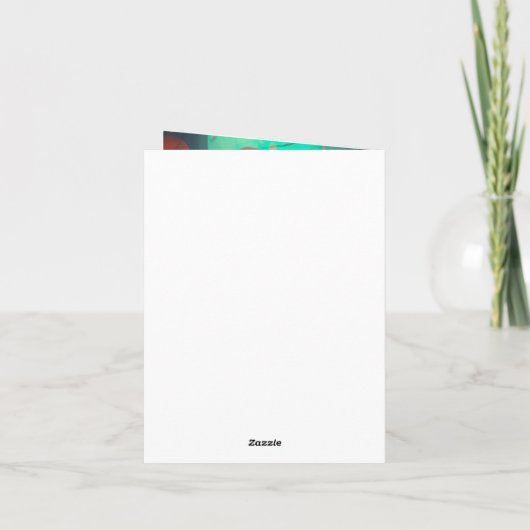 Halloween Tuxedo Katze mit Pumpkins Beängstigend Karte (Rückseite)