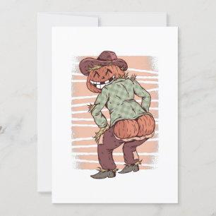 Halloween Twerking-Vogelscheuche Kürbis Twerk lust Einladung