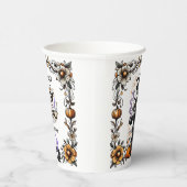 Halloween Twins Kinderdusche Schwangere Hexe Pappbecher (Rechts)