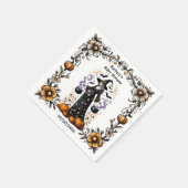 Halloween Twins Kinderdusche Schwangere Hexe Serviette (Ecke)