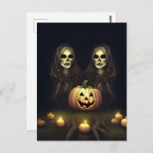 Halloween Twins Postkarte (Vorne/Hinten)