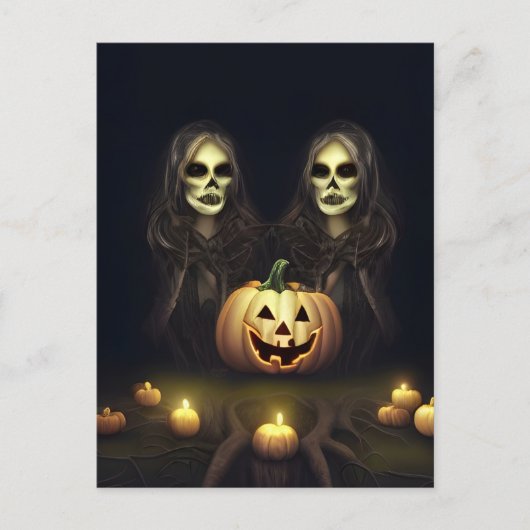 Halloween Twins Postkarte (Vorderseite)