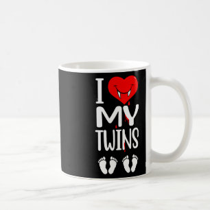 Halloween Twins Schwangerschaft Blutungen Herz Kaffeetasse